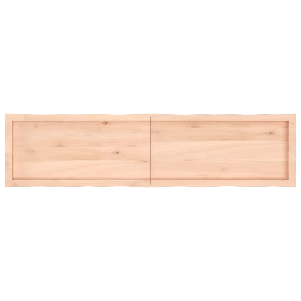 vidaXL Tablero de mesa madera maciza borde natural 160x40x(2-4) cm