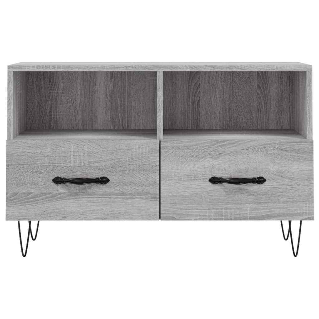 vidaXL Mueble de TV madera de ingeniería gris Sonoma 80x36x50 cm