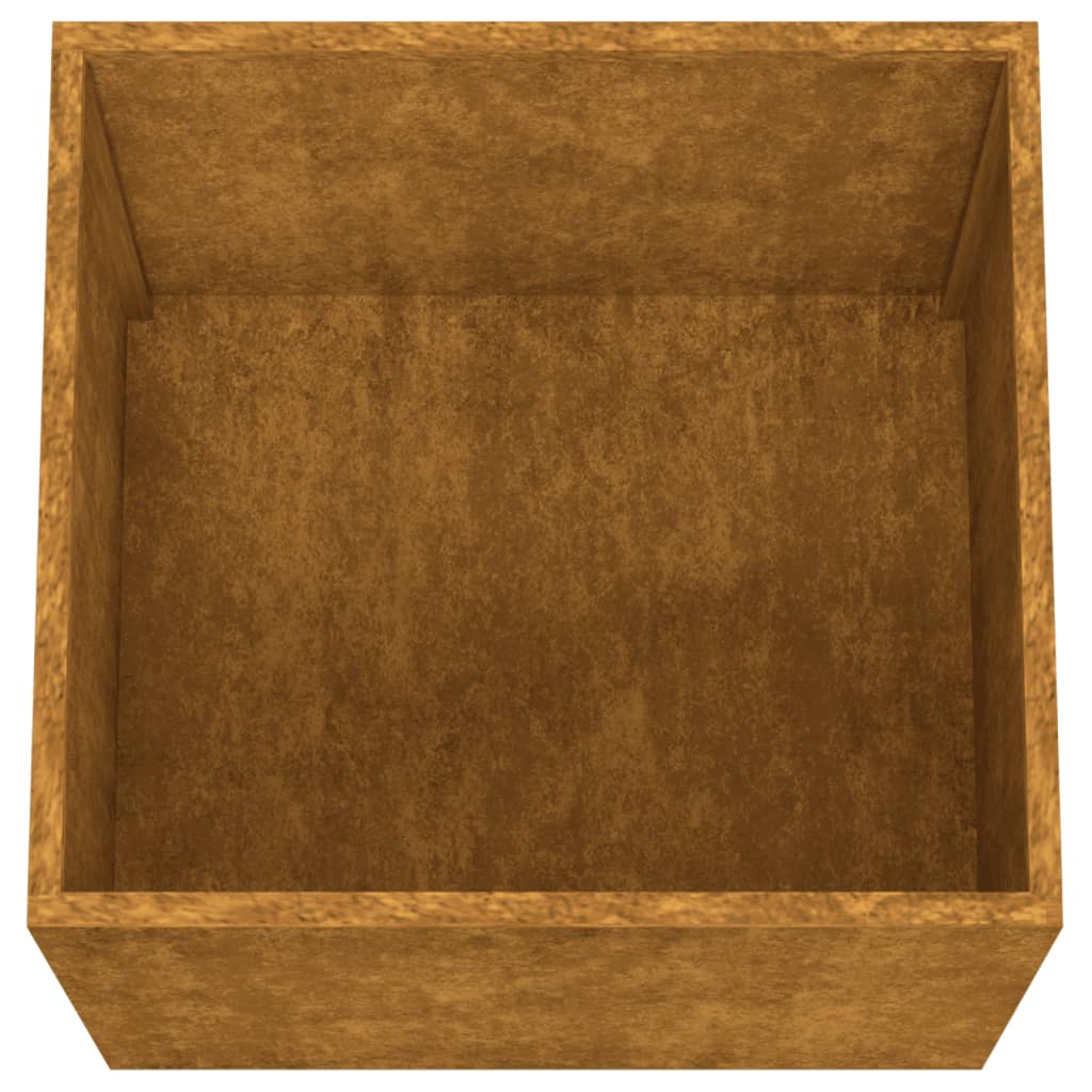 vidaXL Jardineras 2 unidades acero corten 42x40x39 cm