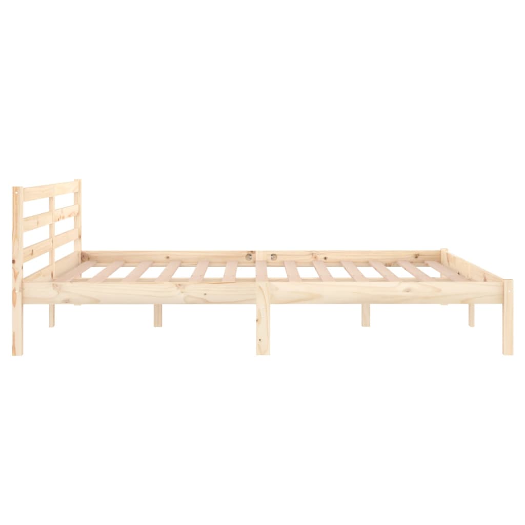 vidaXL Estructura de cama sin colchón madera maciza de pino 160x200 cm