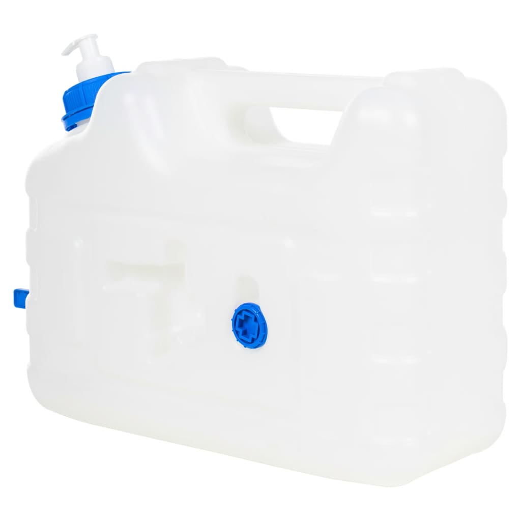 vidaXL Garrafa de agua con grifo y dispensador de jabón plástico 10 l