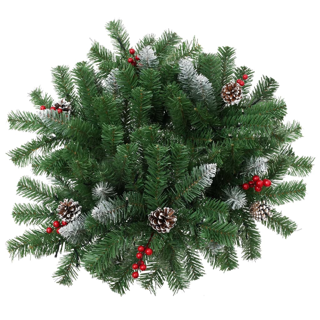 vidaXL Árbol de Navidad artificial con luces PVC verde 40 cm