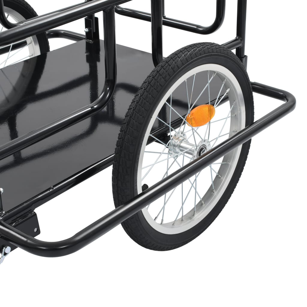 Remolque De Bicicleta/carrito De Mano Acero Negro 155x60x83 Cm Vidaxl con  Ofertas en Carrefour