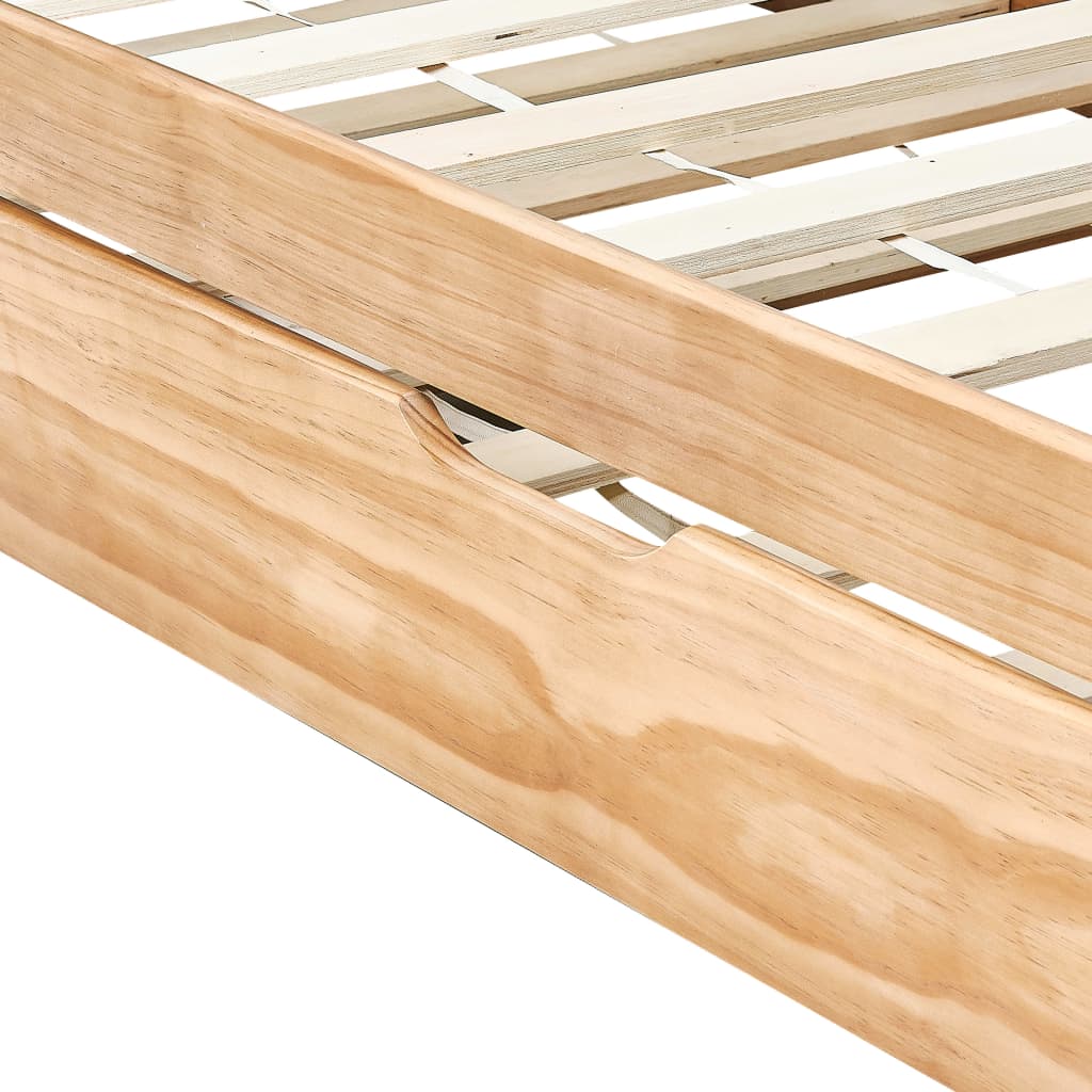 vidaXL Estructura sofá cama extraíble sin colchón madera pino 90x200cm