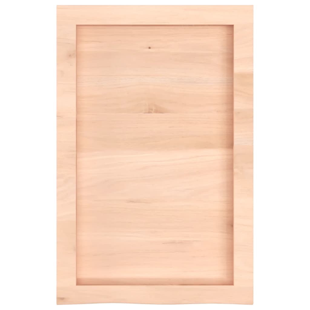 vidaXL Estante de pared madera maciza roble sin tratar 40x60x(2-6) cm