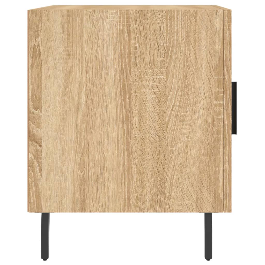 vidaXL Mesita de noche madera de ingeniería roble Sonoma 40x40x50 cm