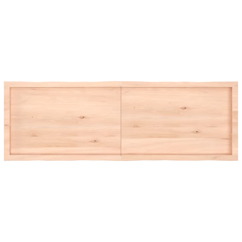 vidaXL Tablero de mesa madera maciza borde natural 160x50x(2-4) cm