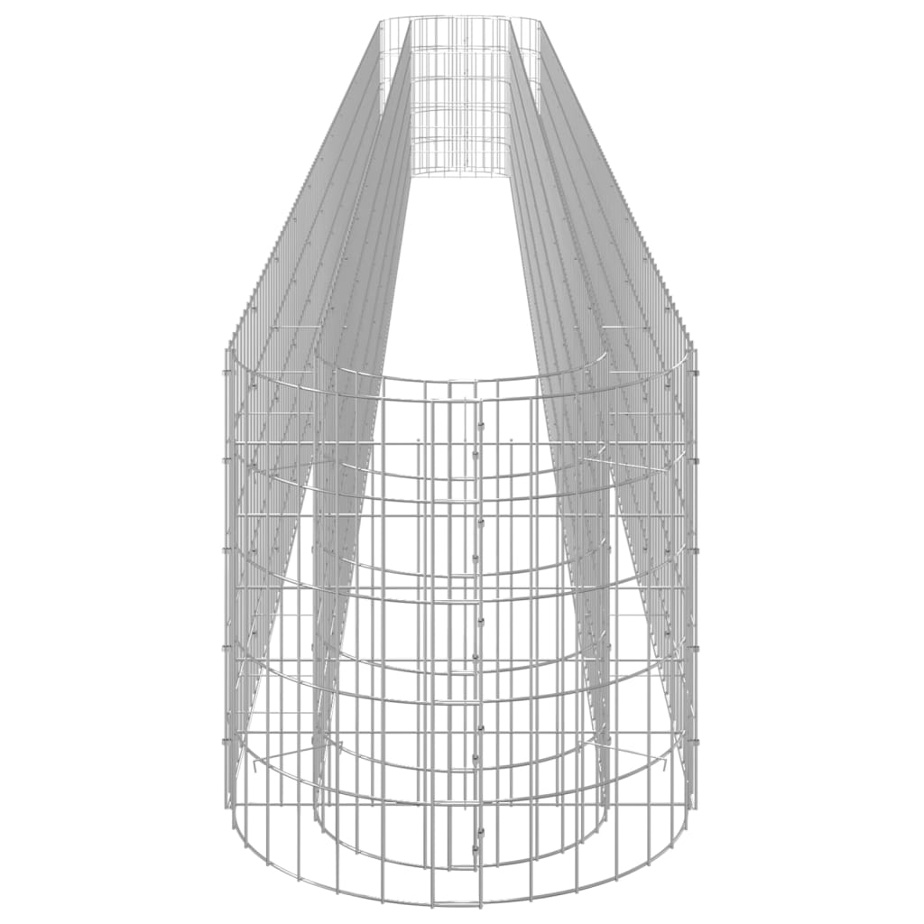 vidaXL Arriate de gaviones de hierro galvanizado 540x50x50 cm