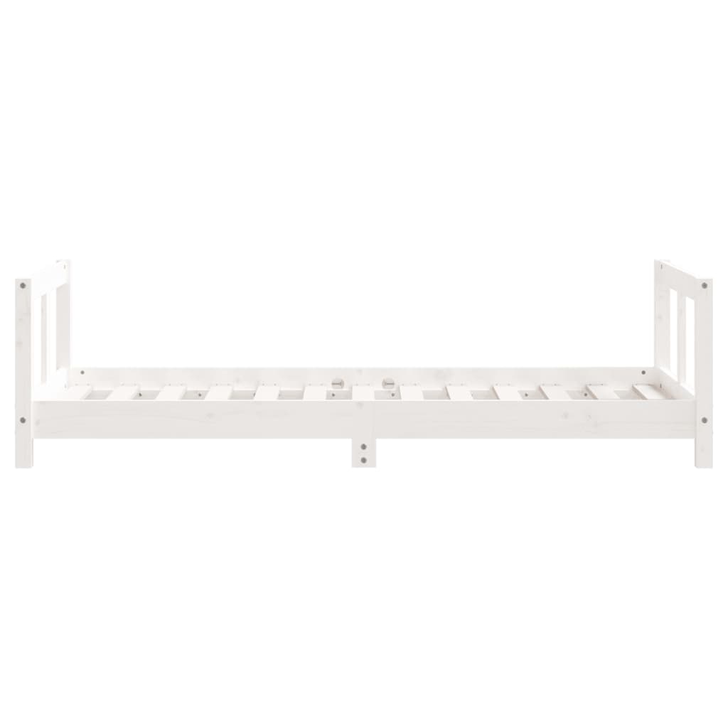 vidaXL Estructura de cama para niños madera de pino blanco 80x160 cm