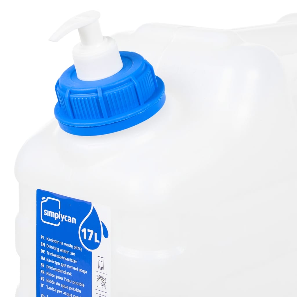 vidaXL Garrafa de agua con grifo y dispensador de jabón plástico 15 l