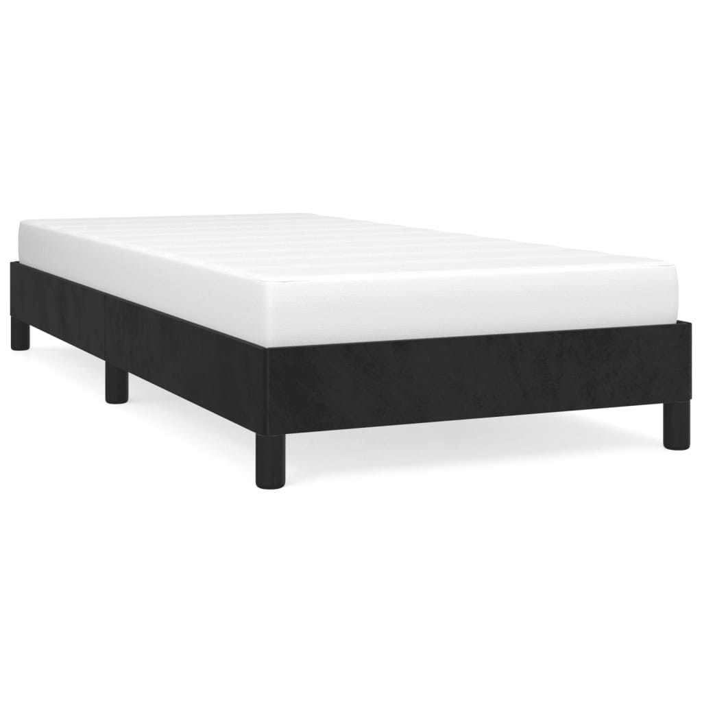 vidaXL Estructura de cama sin colchón terciopelo negro 80x200 cm