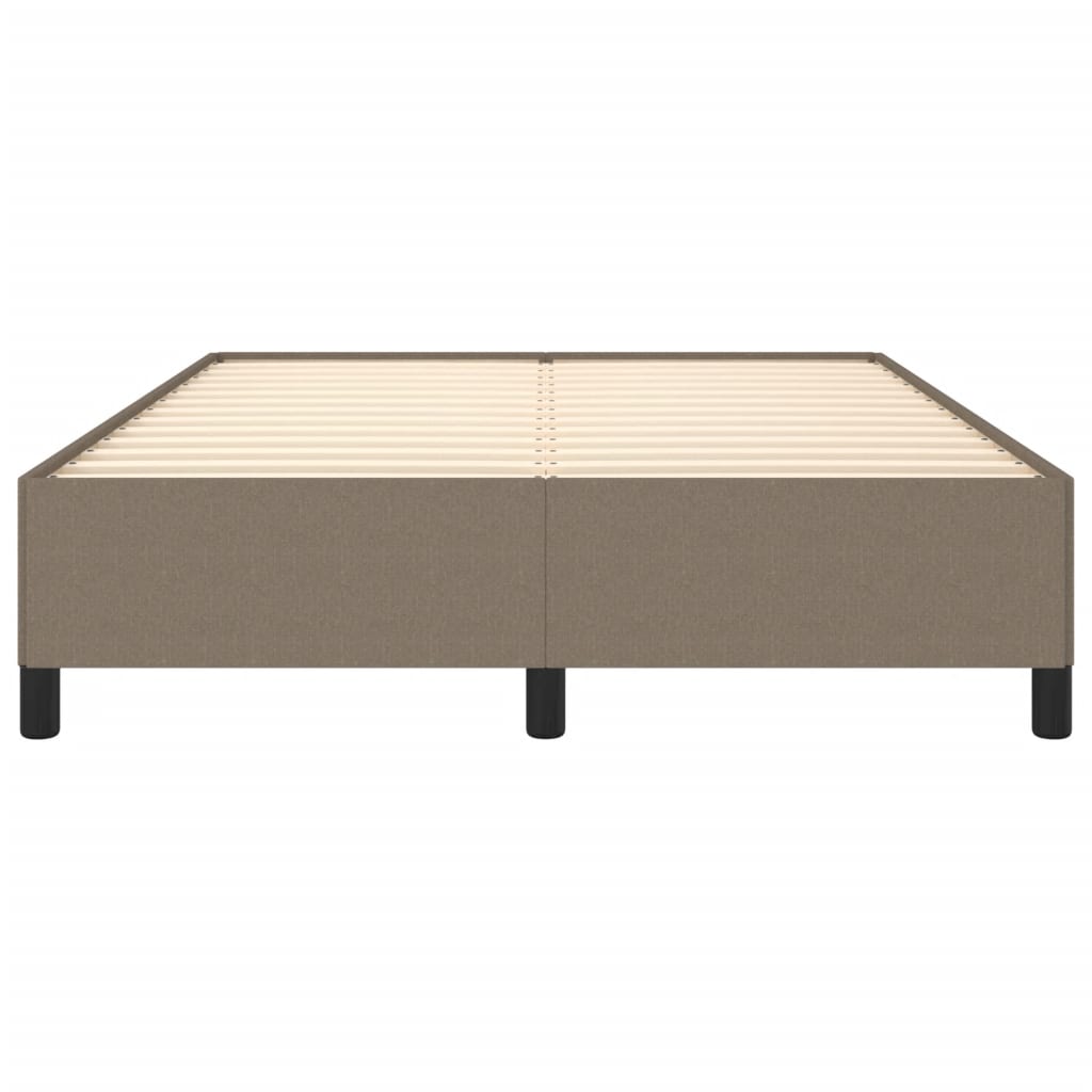 vidaXL Estructura de cama de tela gris taupe 140x200 cm