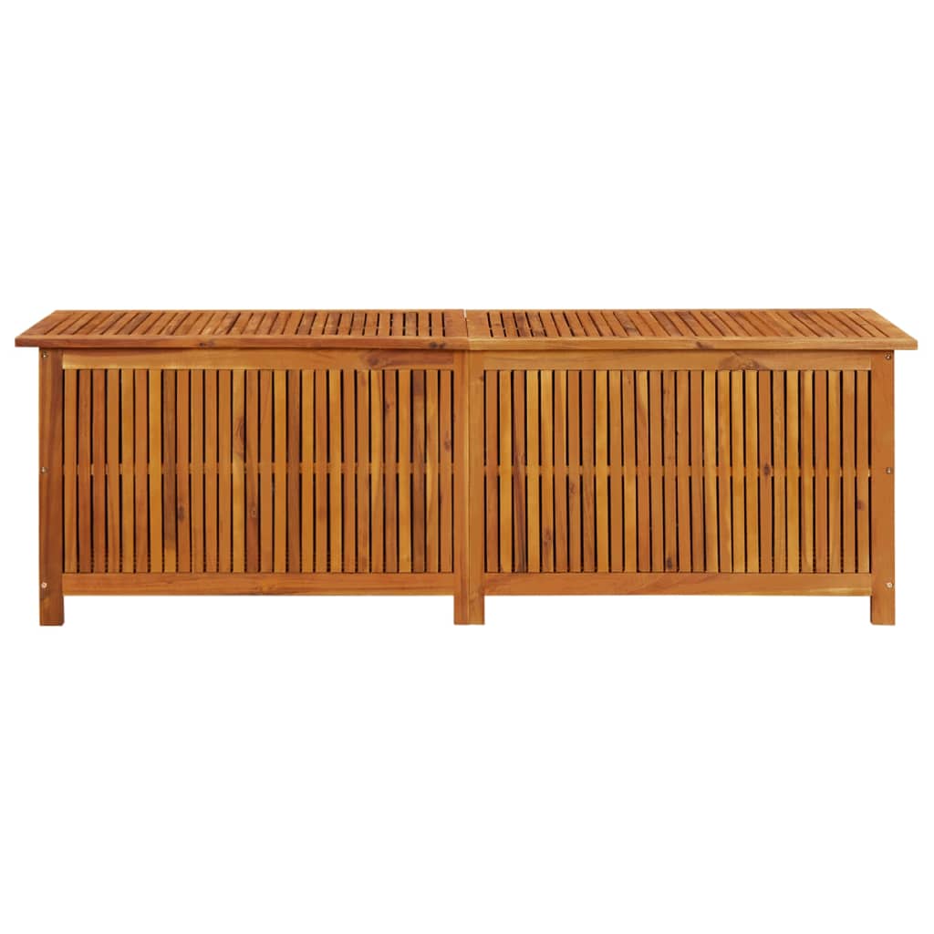 vidaXL Caja de almacenaje de jardín madera maciza acacia 175x50x58 cm