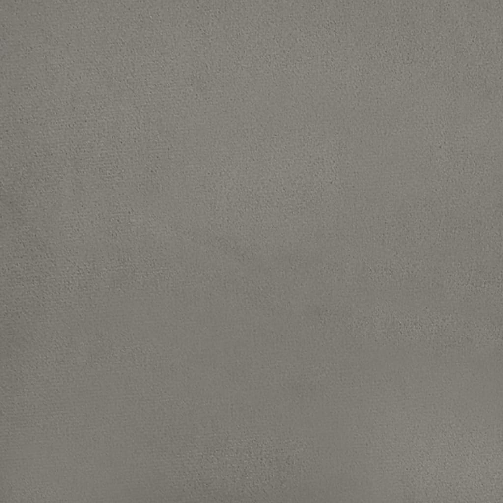 vidaXL Cabecero de terciopelo gris claro 90x7x78/88 cm