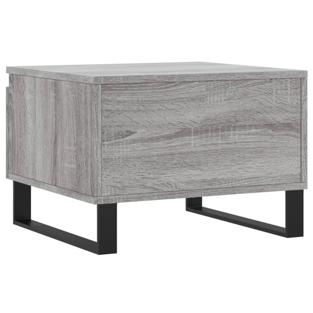 vidaXL Mesa de centro madera de ingeniería gris Sonoma 50x46x35 cm