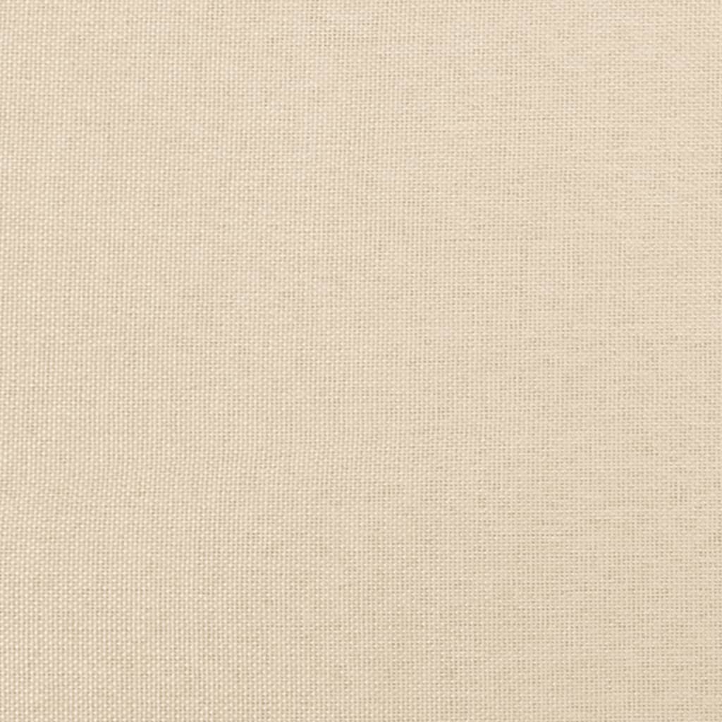 vidaXL Colchón de muelles ensacados tela color crema 120x190x20 cm