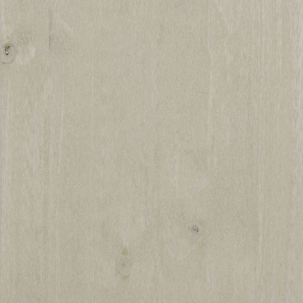 Aparador Moderno Aparador de Salón Cómoda HAMAR madera maciza de pino gris  claro 113x40x80 cm ES80585A