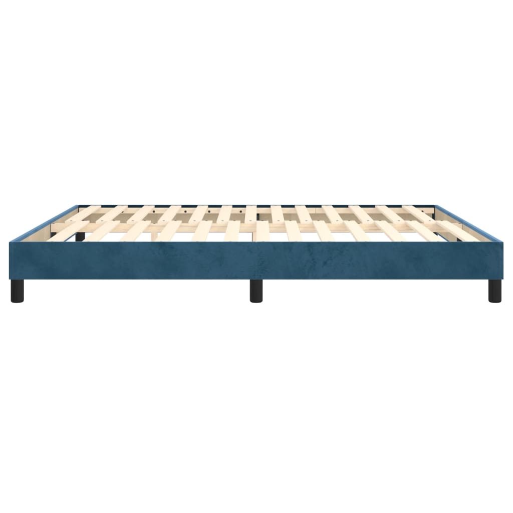 vidaXL Estructura de cama de terciopelo azul 180x200 cm