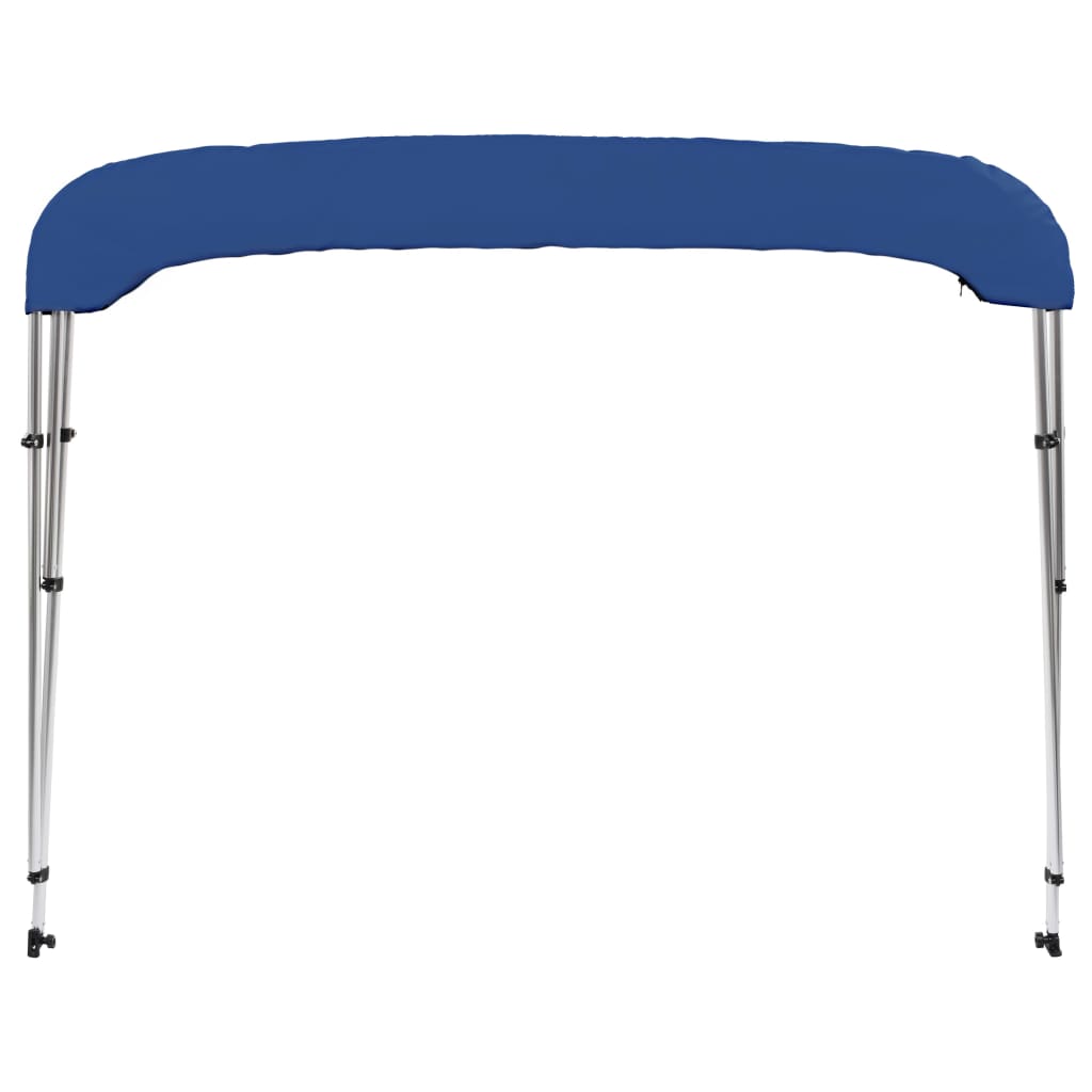 vidaXL Toldo Bimini de 3 arcos azul 183x180x137 cm