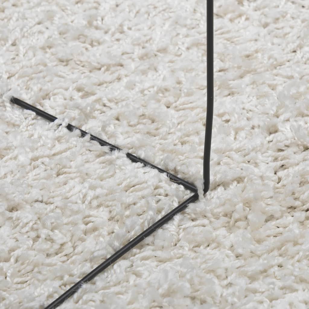 vidaXL Alfombra peluda de pelo largo moderna PAMPLONA crema 160x230 cm