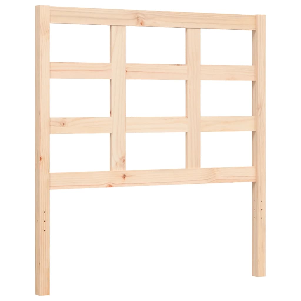 vidaXL Estructura de cama con cabecero madera maciza