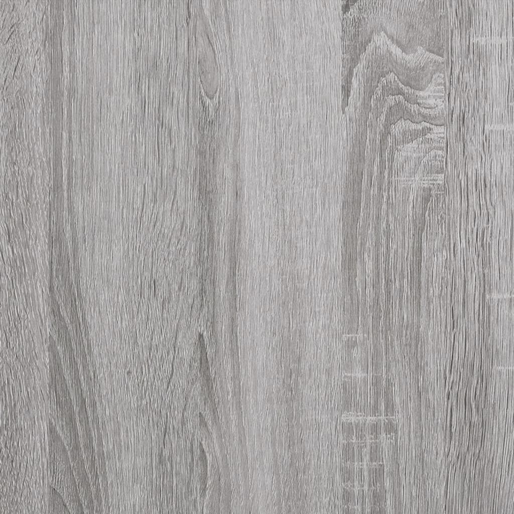 vidaXL Mesitas de noche 2 uds madera contrachapada gris 40x42x60 cm