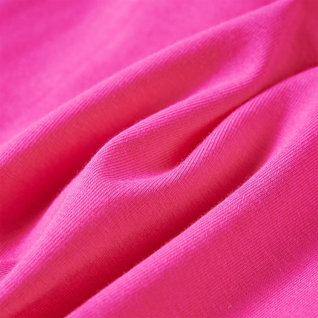 Camiseta infantil de manga larga rosa oscuro 128