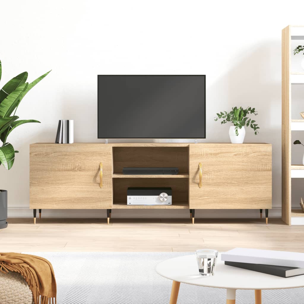 vidaXL Mueble para TV madera de ingeniería roble Sonoma 150x30x50 cm