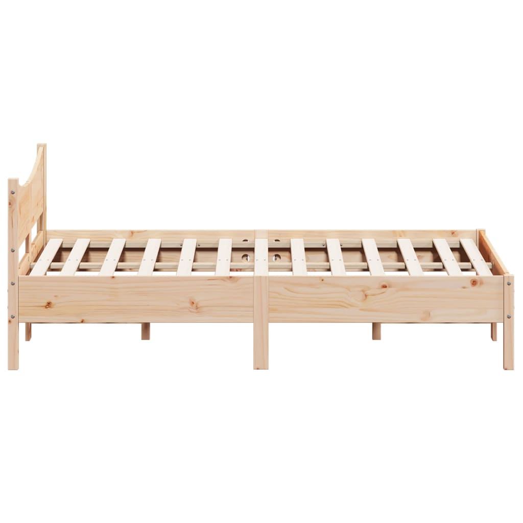 vidaXL Estructura de cama sin colchón madera de pino maciza 120x200 cm