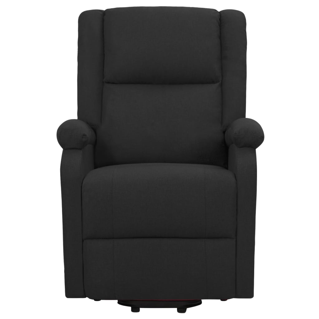 vidaXL Sillón de masaje elevable tela negro