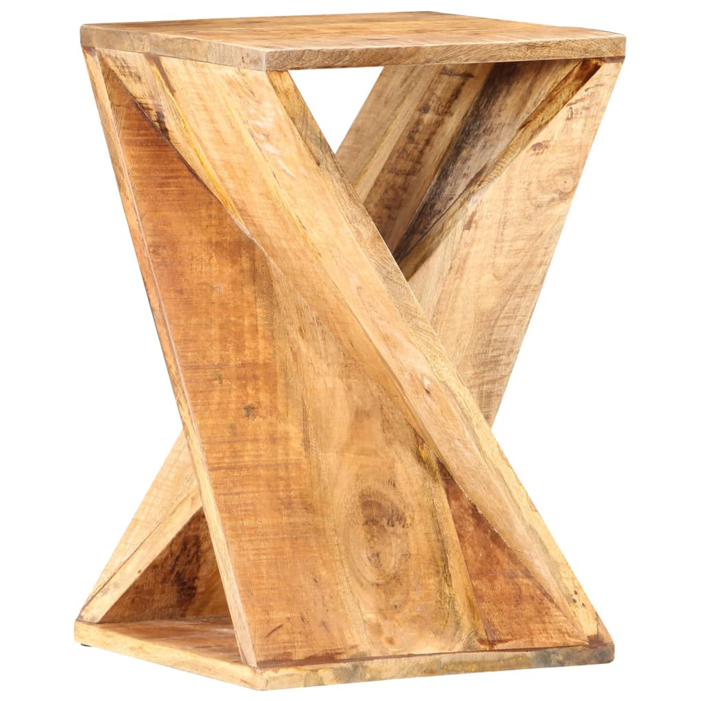 Mesa auxiliar madera mango natural 35x35 