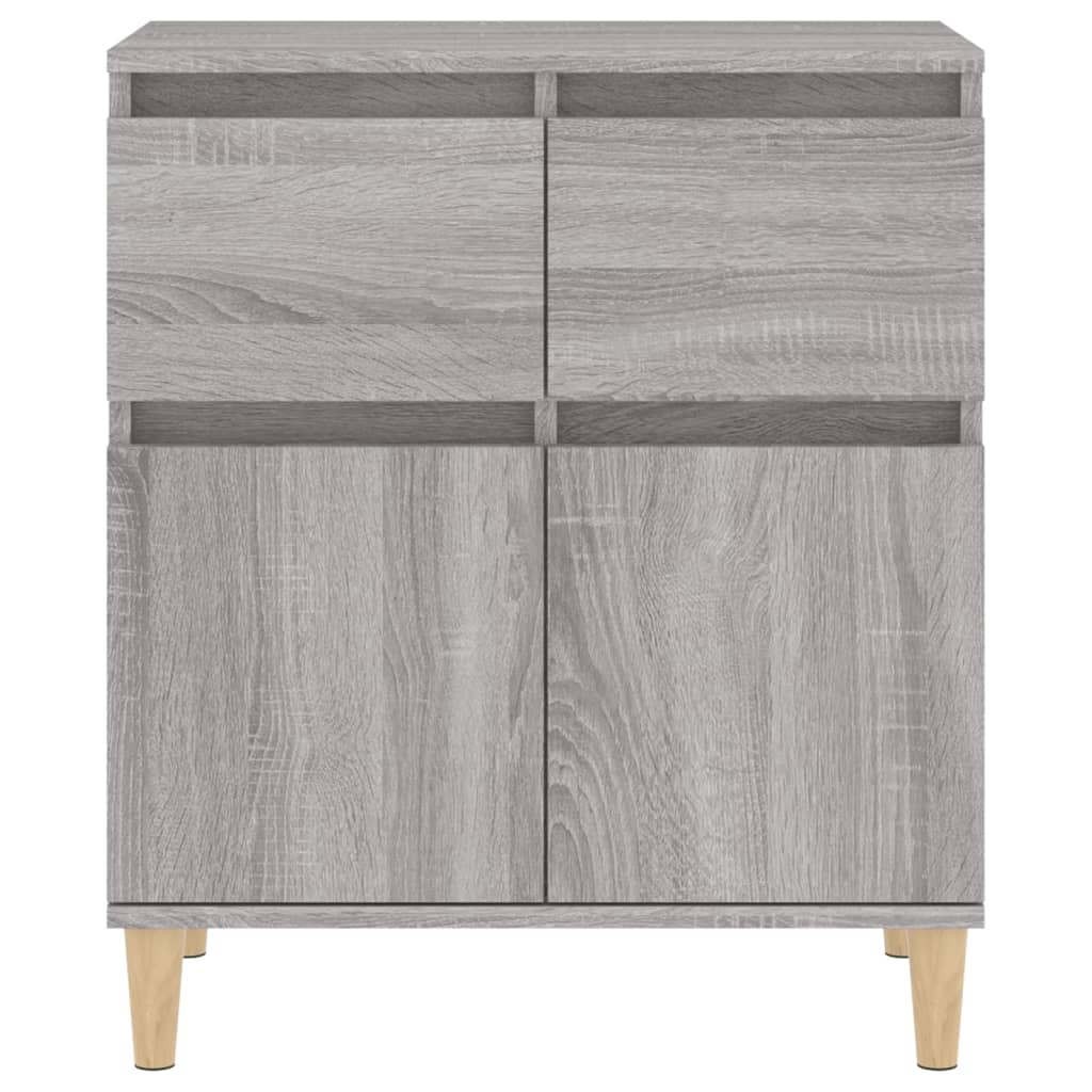 vidaXL Aparador de madera contrachapada gris Sonoma 60x35x70 cm