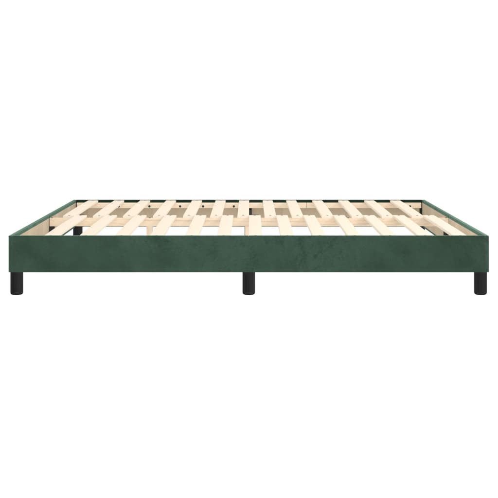 vidaXL Estructura de cama de terciopelo verde 180x200 cm