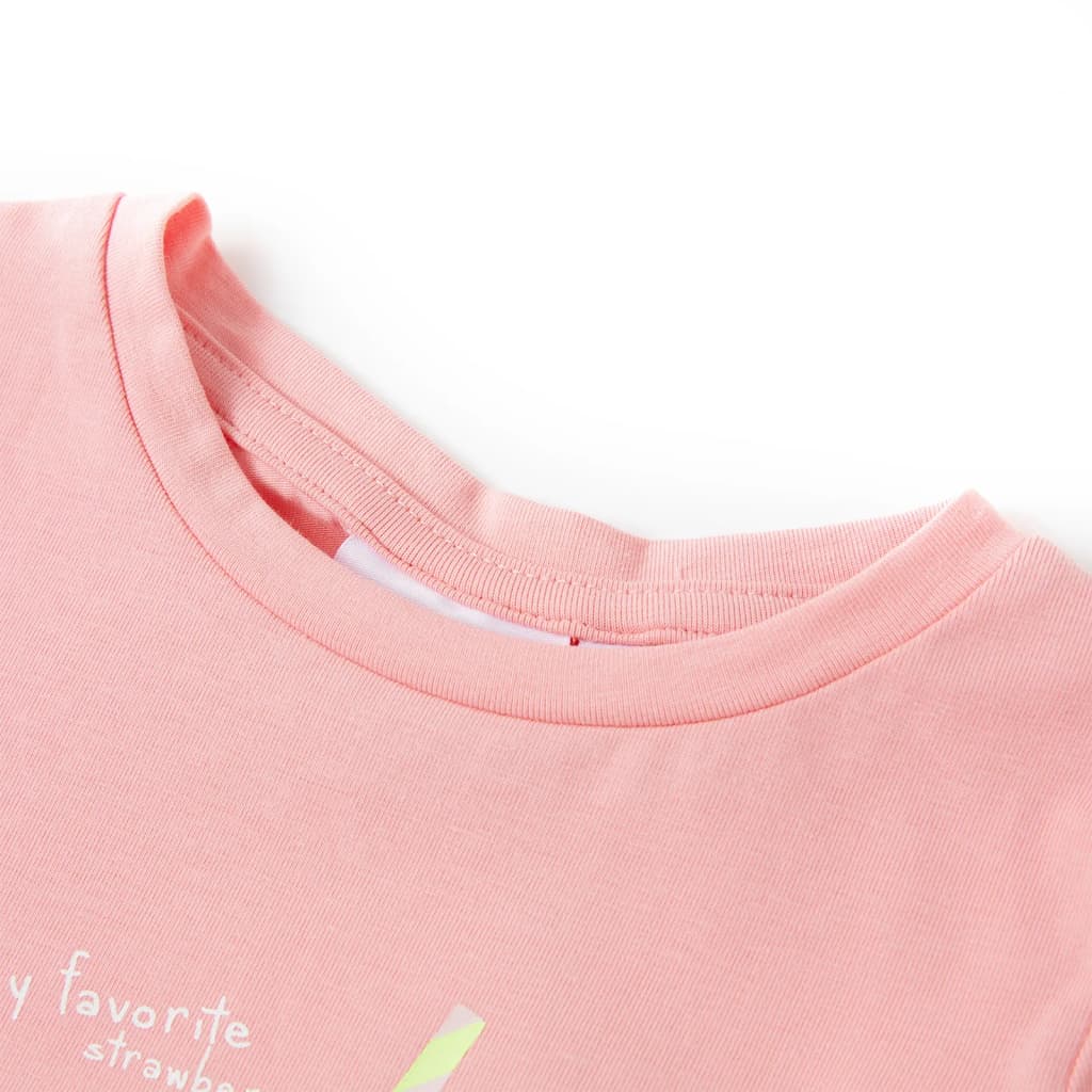 Camiseta infantil rosa 116