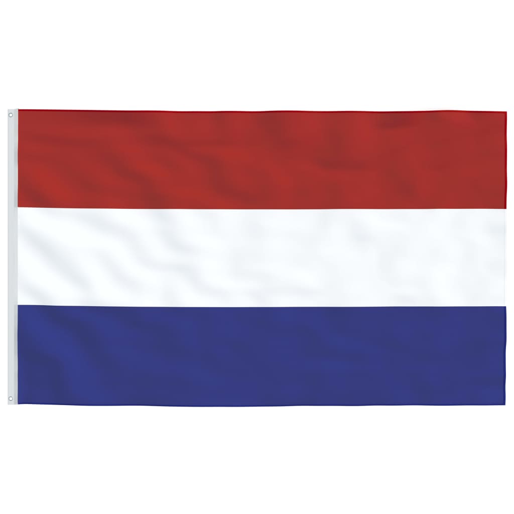 vidaXL Mástil y bandera de Países Bajos aluminio 6,23 m