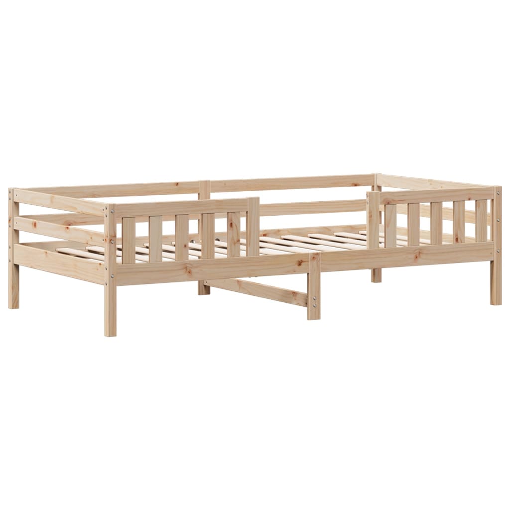 vidaXL Estructura de cama sin colchón madera maciza de pino 100x200 cm