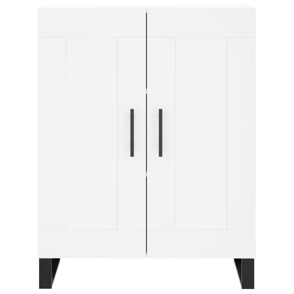 vidaXL Aparador alto madera contrachapada blanco 69,5x34x180 cm