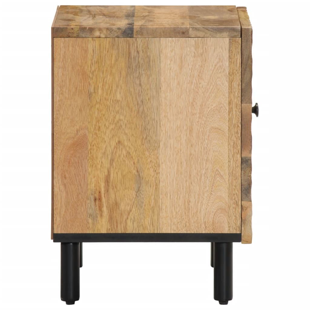 vidaXL Mesitas de noche 2 uds madera maciza de mango 40x33x46 cm