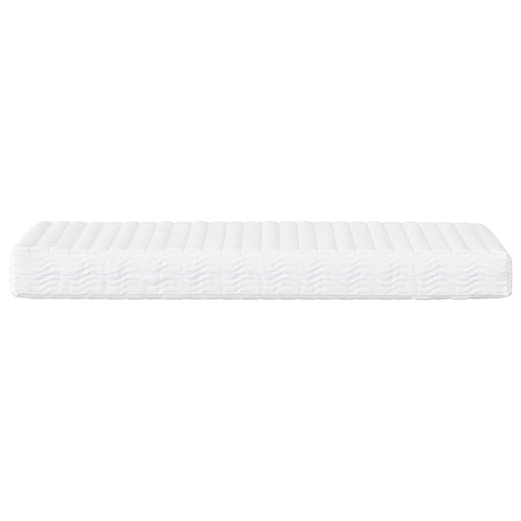 vidaXL Colchón de espuma dureza H2 H3 blanco 100x210 cm