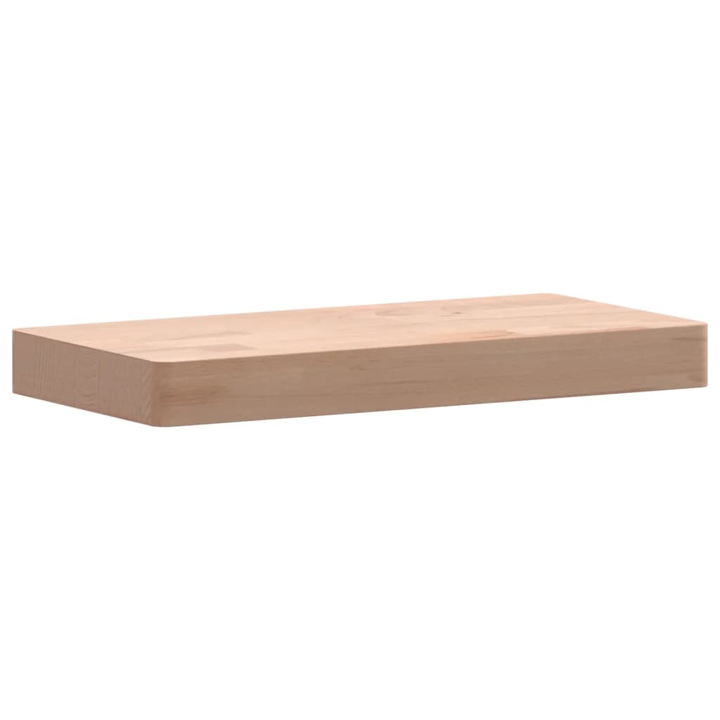 vidaXL Estante de pared madera maciza de haya 40x20x4 cm