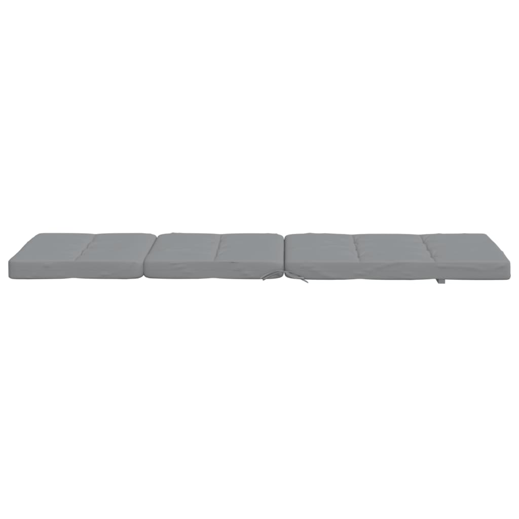 vidaXL Cojines para tumbona 2 uds tela Oxford gris