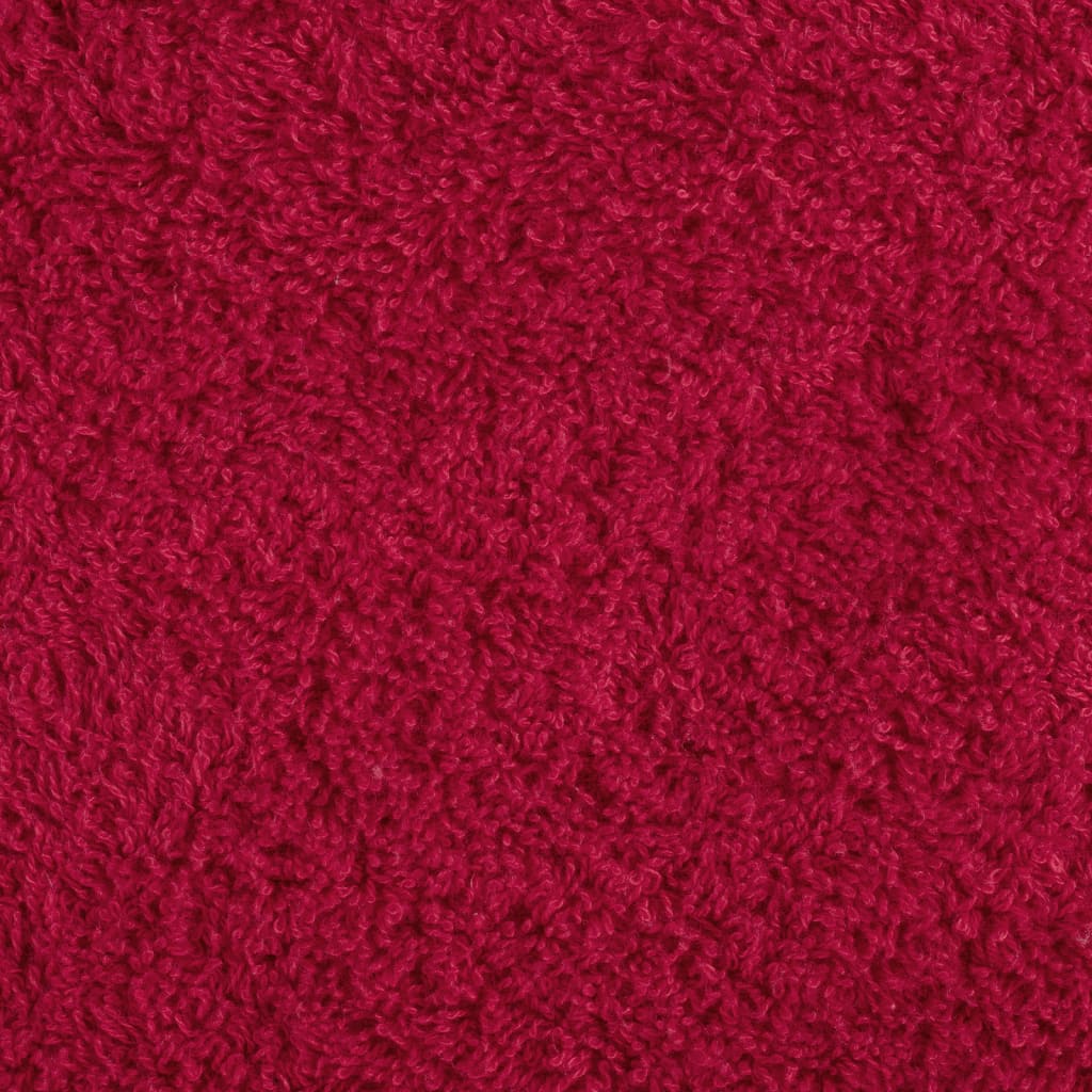 vidaXL Toallas de mano SOLUND 10 unidades rojo 50x100 cm 600 gsm