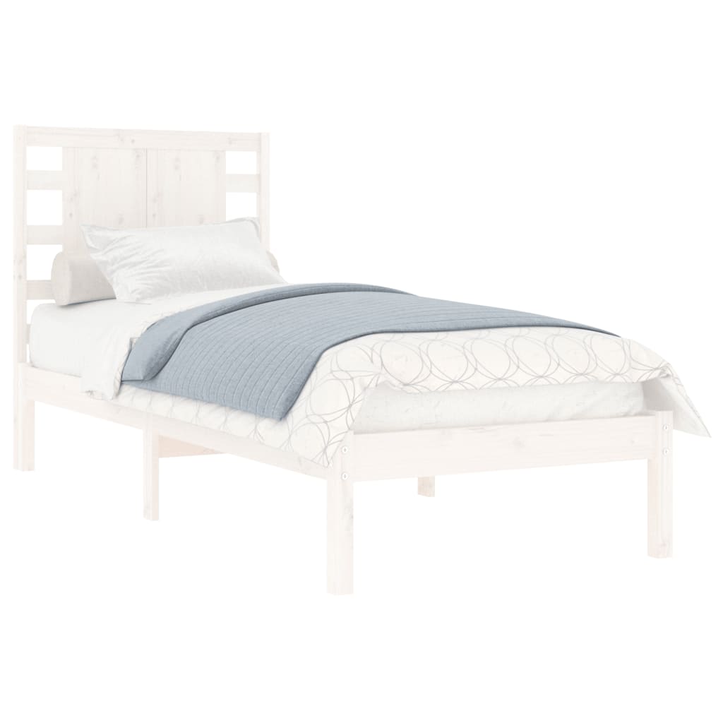 vidaXL Estructura de cama individual con cajones blanco 90x190 cm