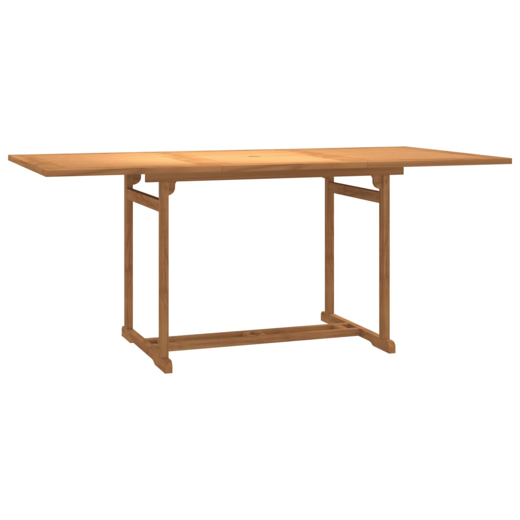 vidaXL Juego de comedor de jardín 7 piezas madera maciza de teca