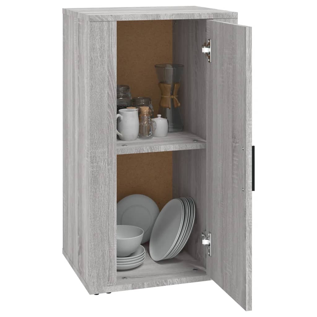 vidaXL Aparador de madera contrachapada gris Sonoma 40x33x70 cm