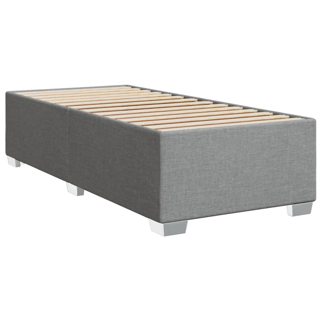 vidaXL Estructura de cama sin colchón tela gris claro 80x200 cm