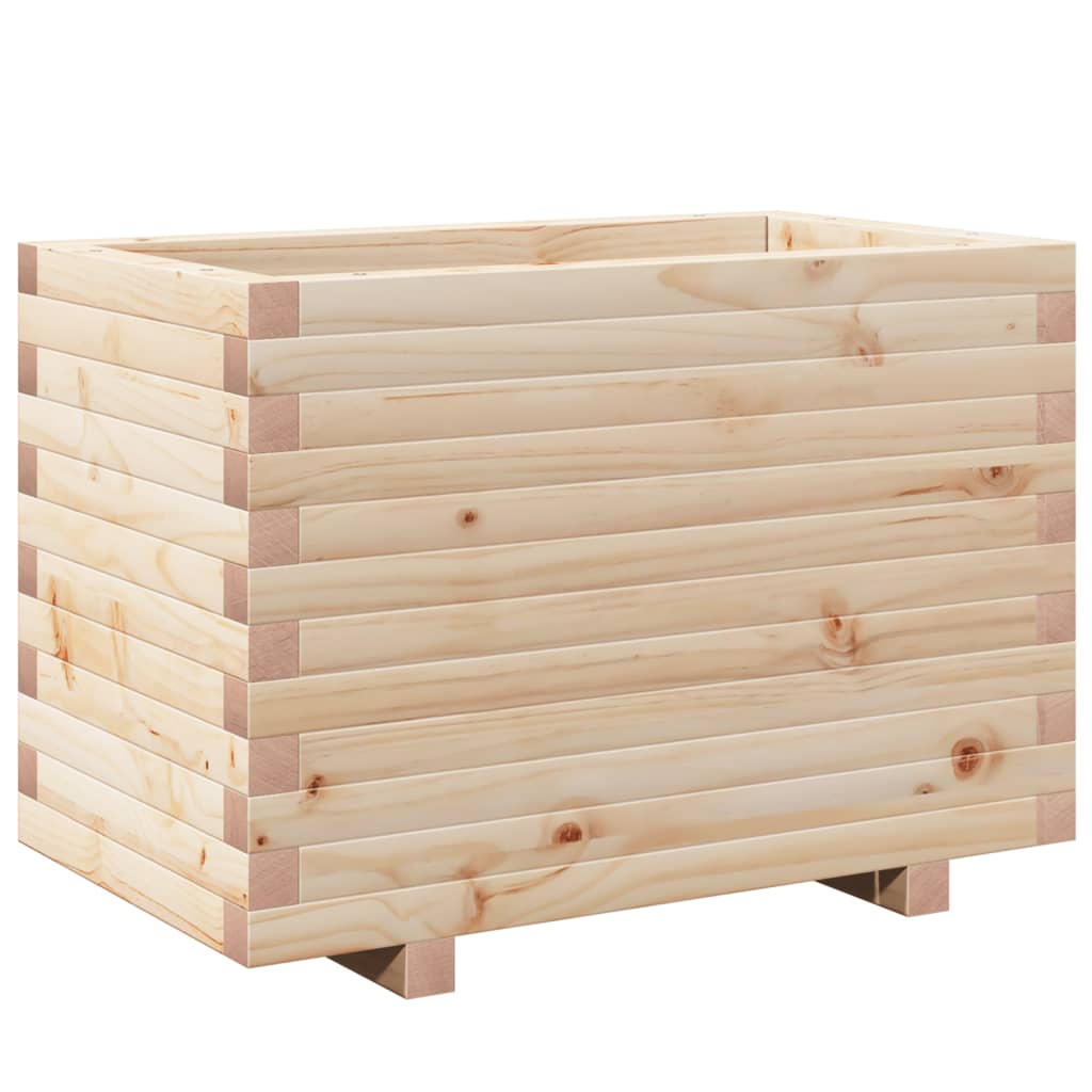 vidaXL Jardinera madera maciza de pino 70x40x49,5 cm