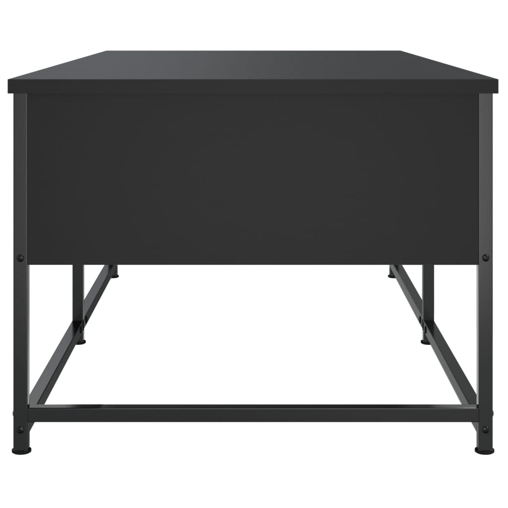 vidaXL Mesa de centro madera de ingeniería negro 100x51x40 cm