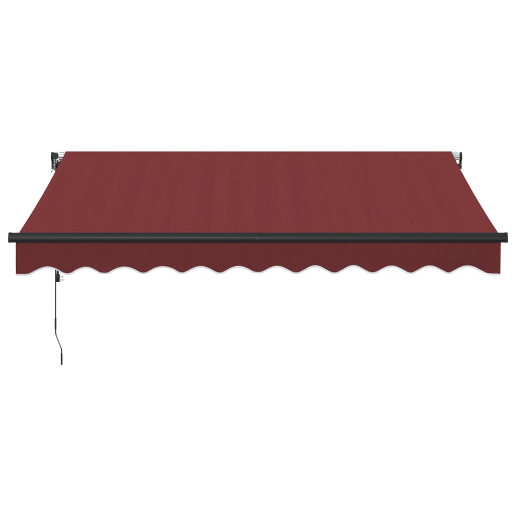 vidaXL Toldo retráctil automático burdeos 300x250 cm