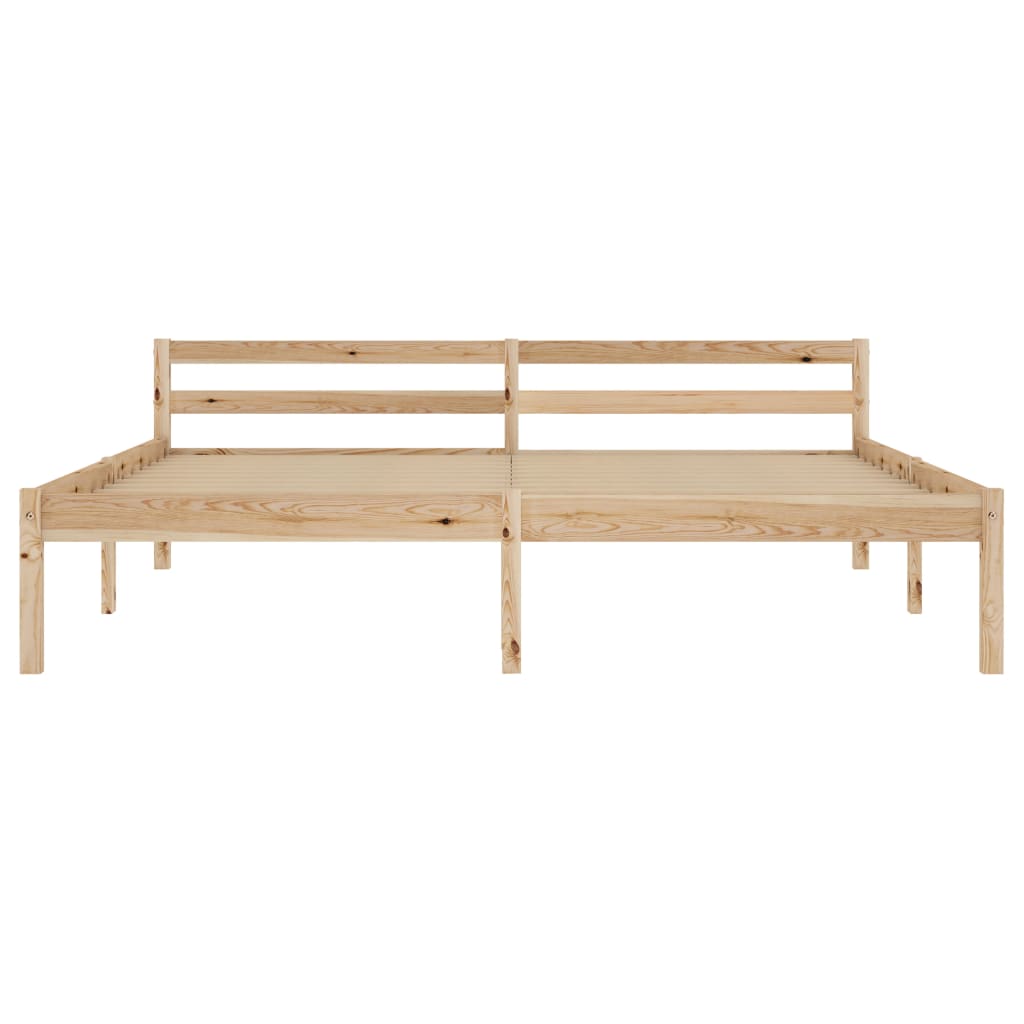 vidaXL Estructura de cama sin colchón madera maciza de pino 160x200 cm